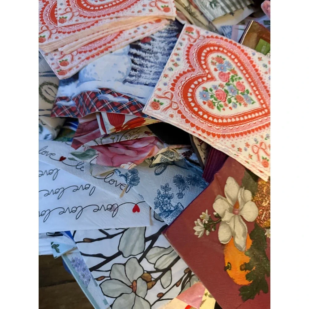 Assorted Decorative Paper Napkin Lot Emma Bridgewater Decoupage Crafting 30pc